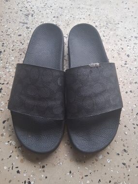 Coach Black Men's Slide Sandals